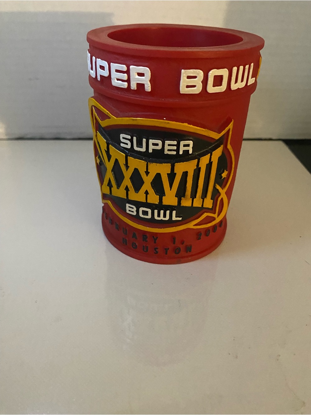 Super Bowl XXVIII Red Silicone Can Cooler - Unbranded
